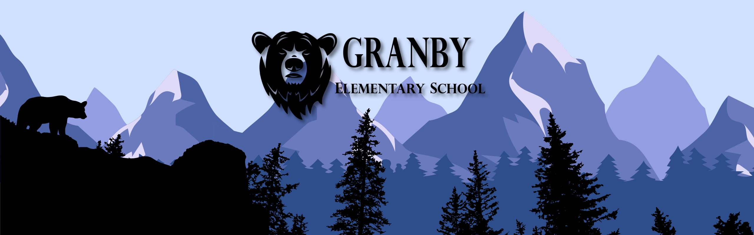 ges logo over mountain background