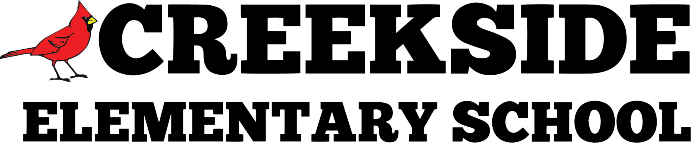 A red bird with a yellow beak, standing on a dark background. The bird appears to be a cardinal.