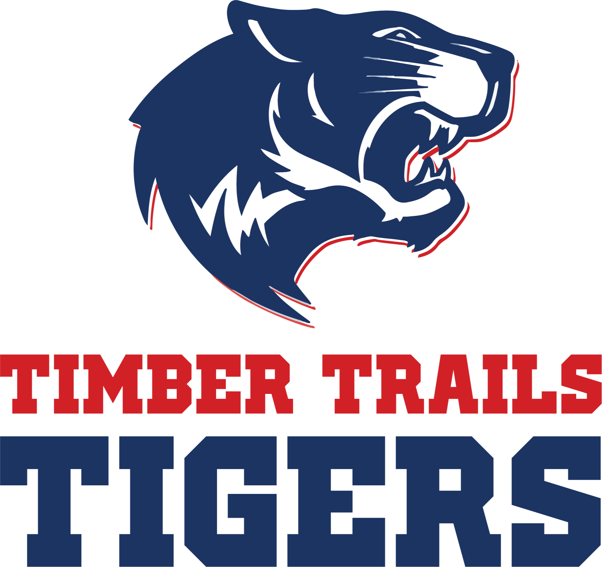 Logo featuring a blue cat with a white muzzle, red outline, and white whiskers set against a black background.