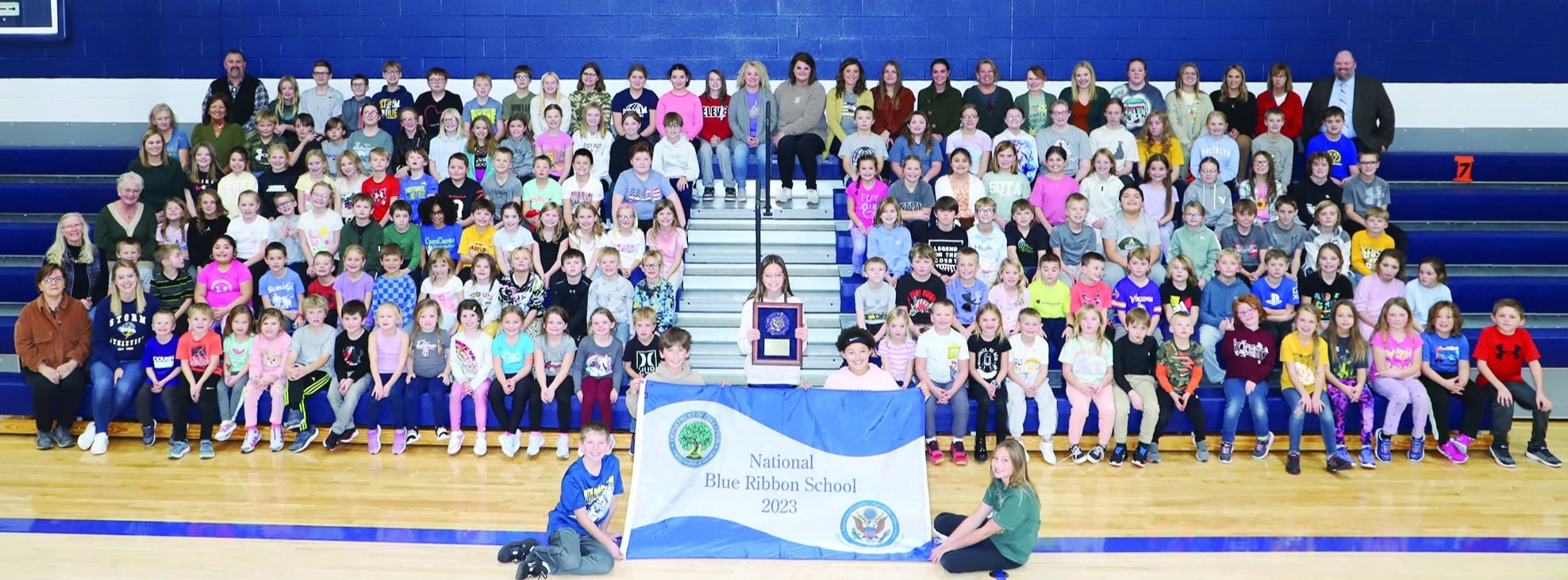 Elementary Schools students at the gym