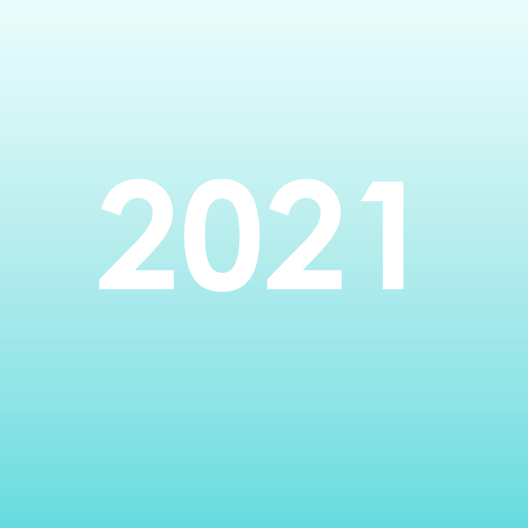 The year 2021 appears in white text on a blue background. The text is in a bold, sans-serif font.