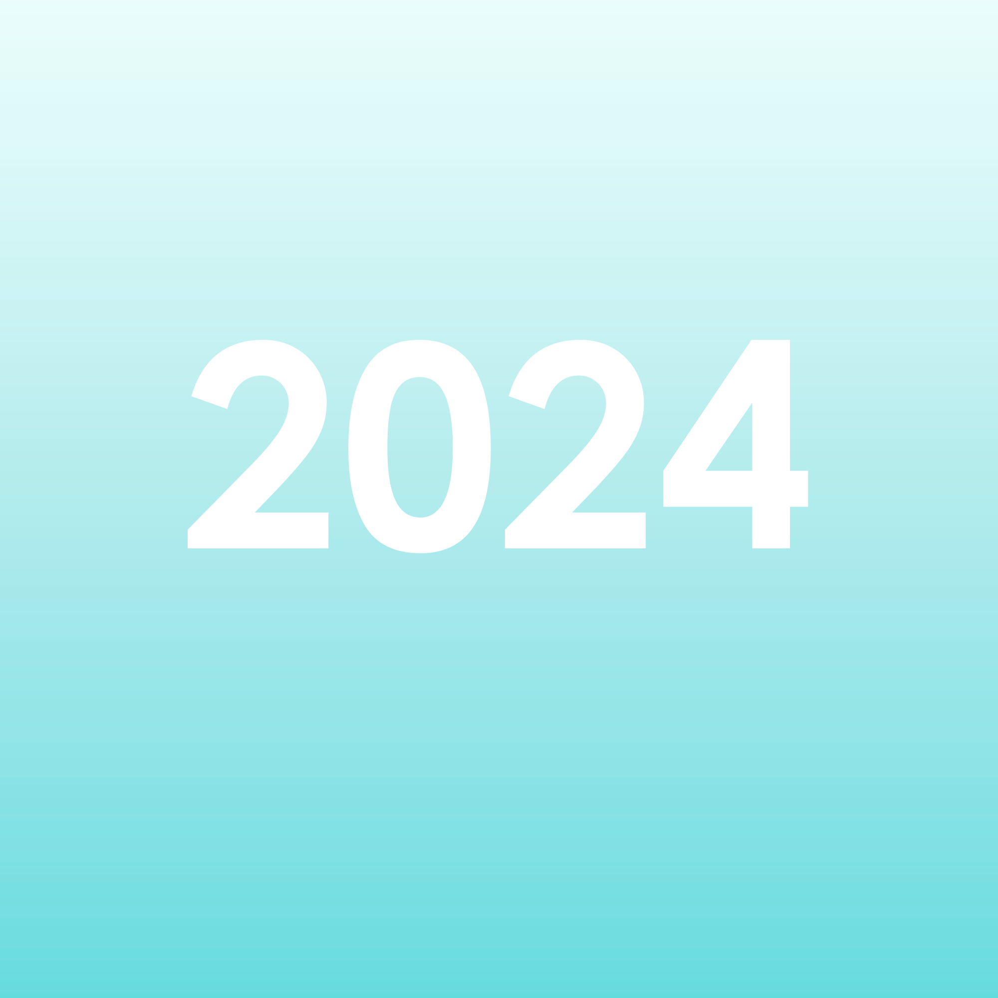 White text "2024" on a blue gradient background.