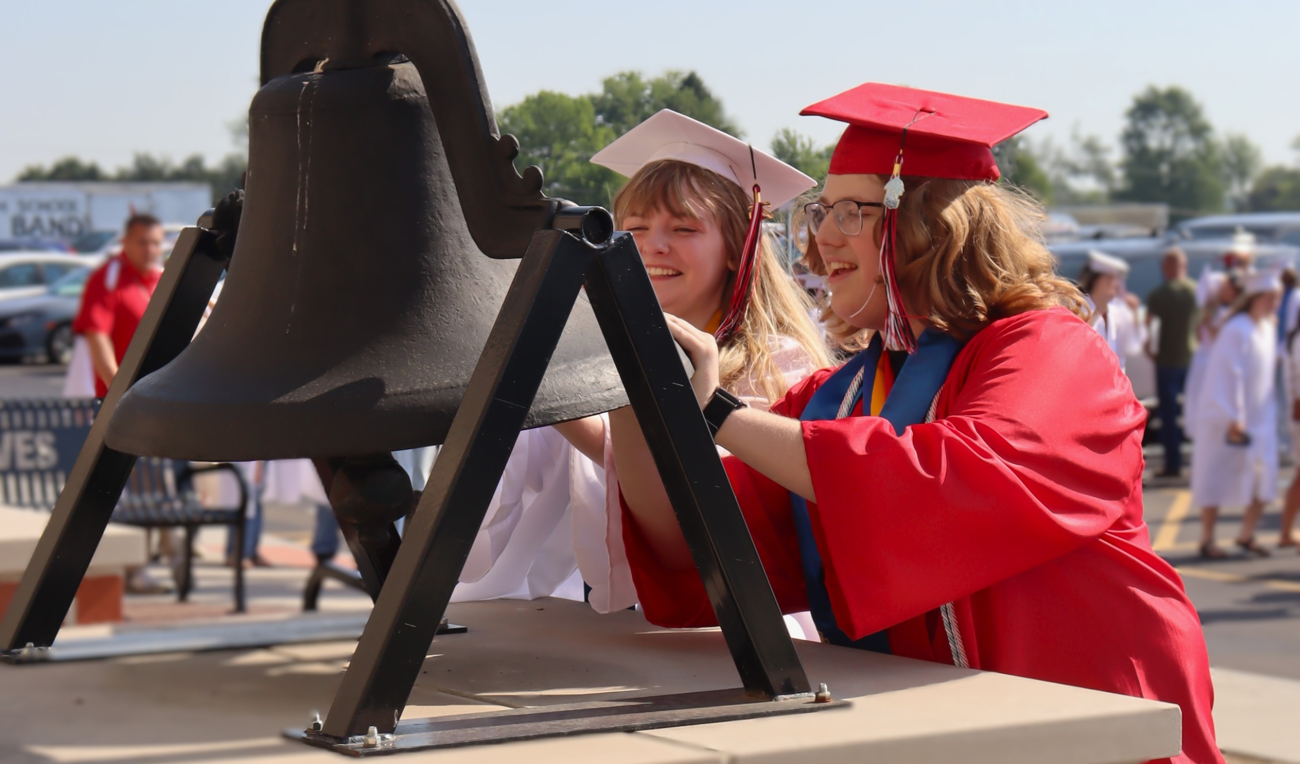 Seniors ringing bells 