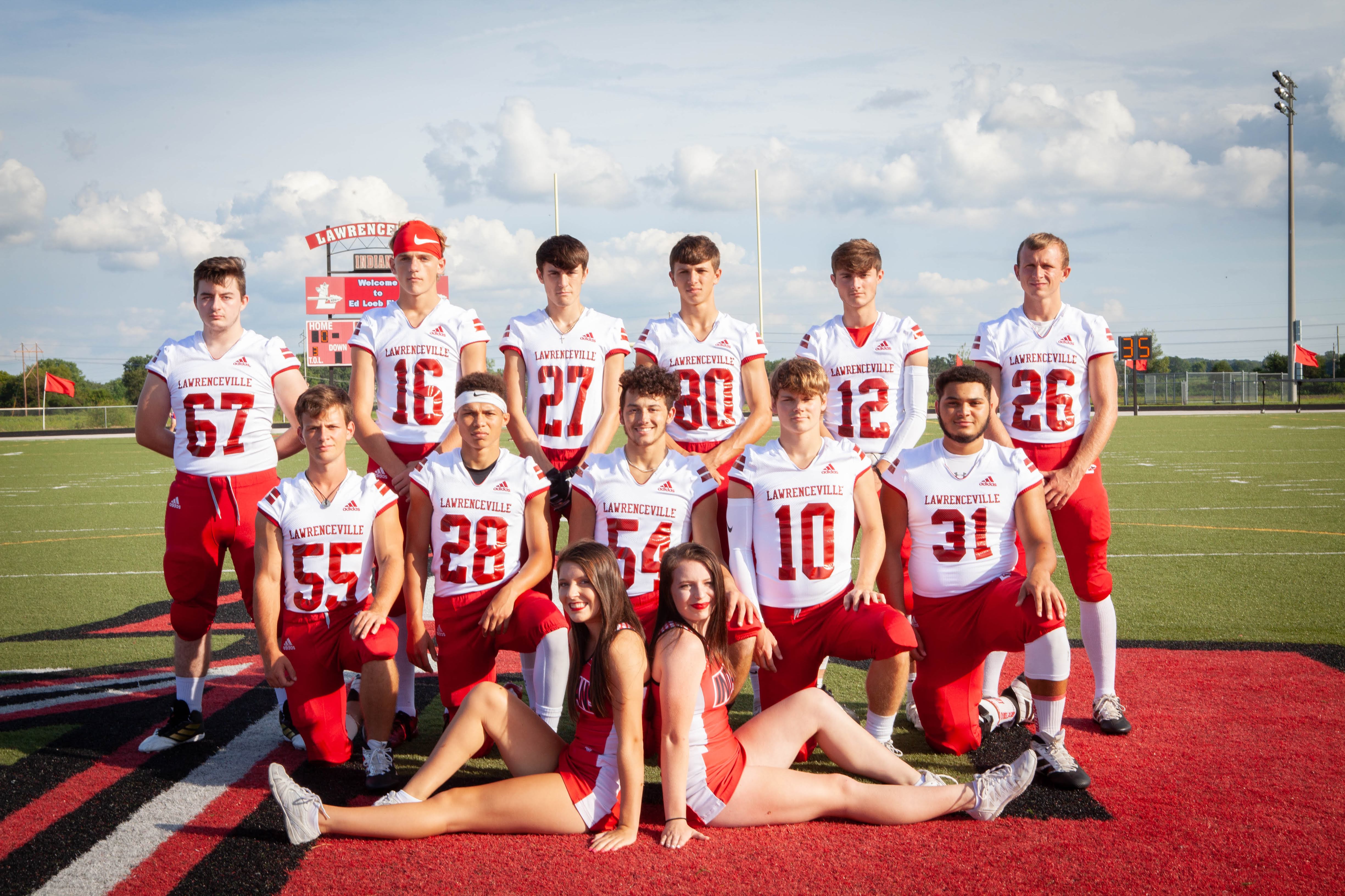 Top Row (L to R): Joey Lomalie, Blayne Winningham, Brandon Goble, Eli Ivers, Cale Powell, and Jordan Jones.  Middle Row (L to R): Chase Hooper, Lathan Chisolm, Dayman Parkman, Skyler Tewell, and Christion Beamon.  Bottom Row (L to R): Macy Bousley and Alexus Brown.