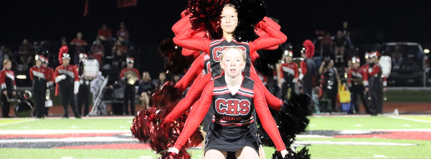 CHS Cheerleaders at Football Game