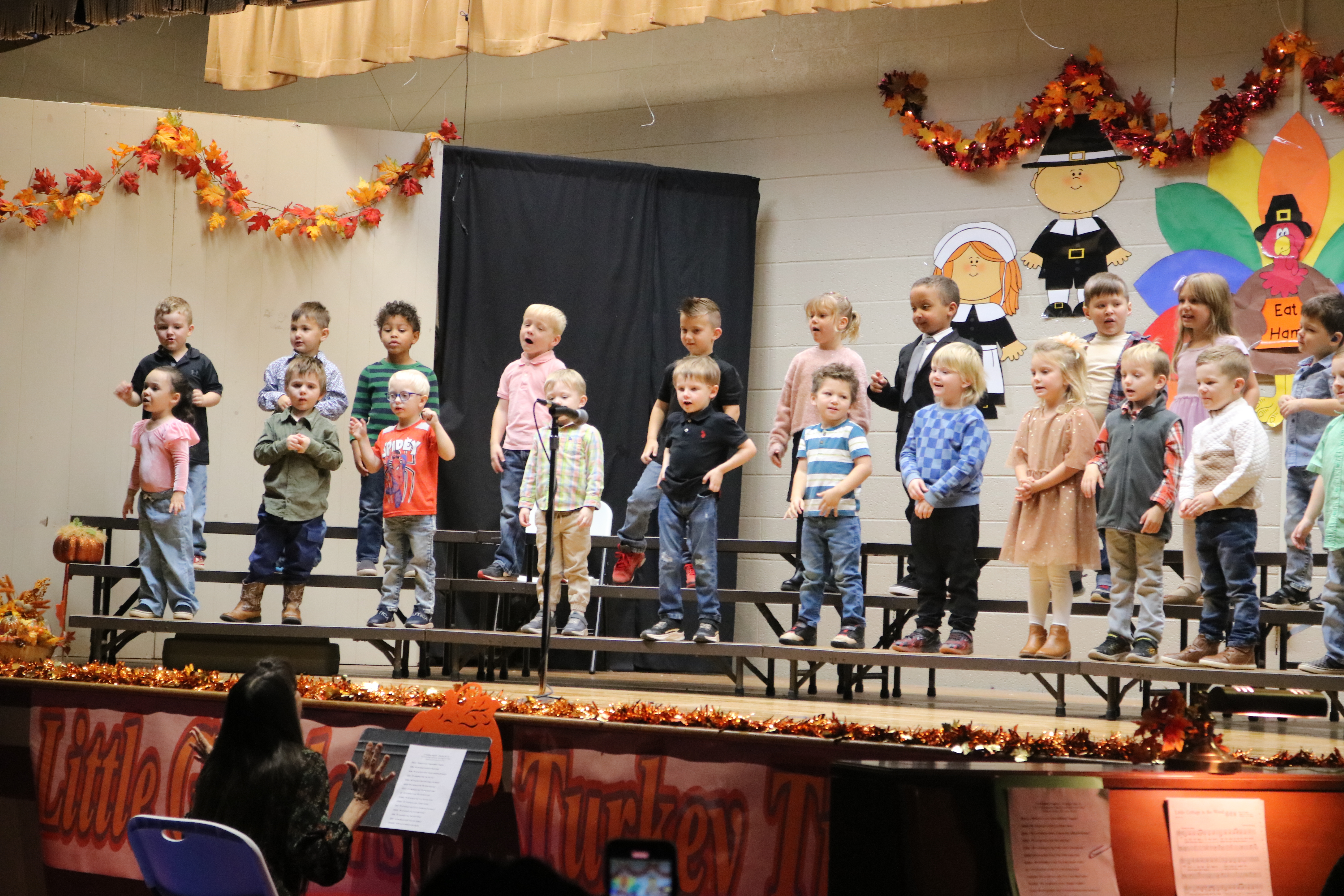 young students performing in school play