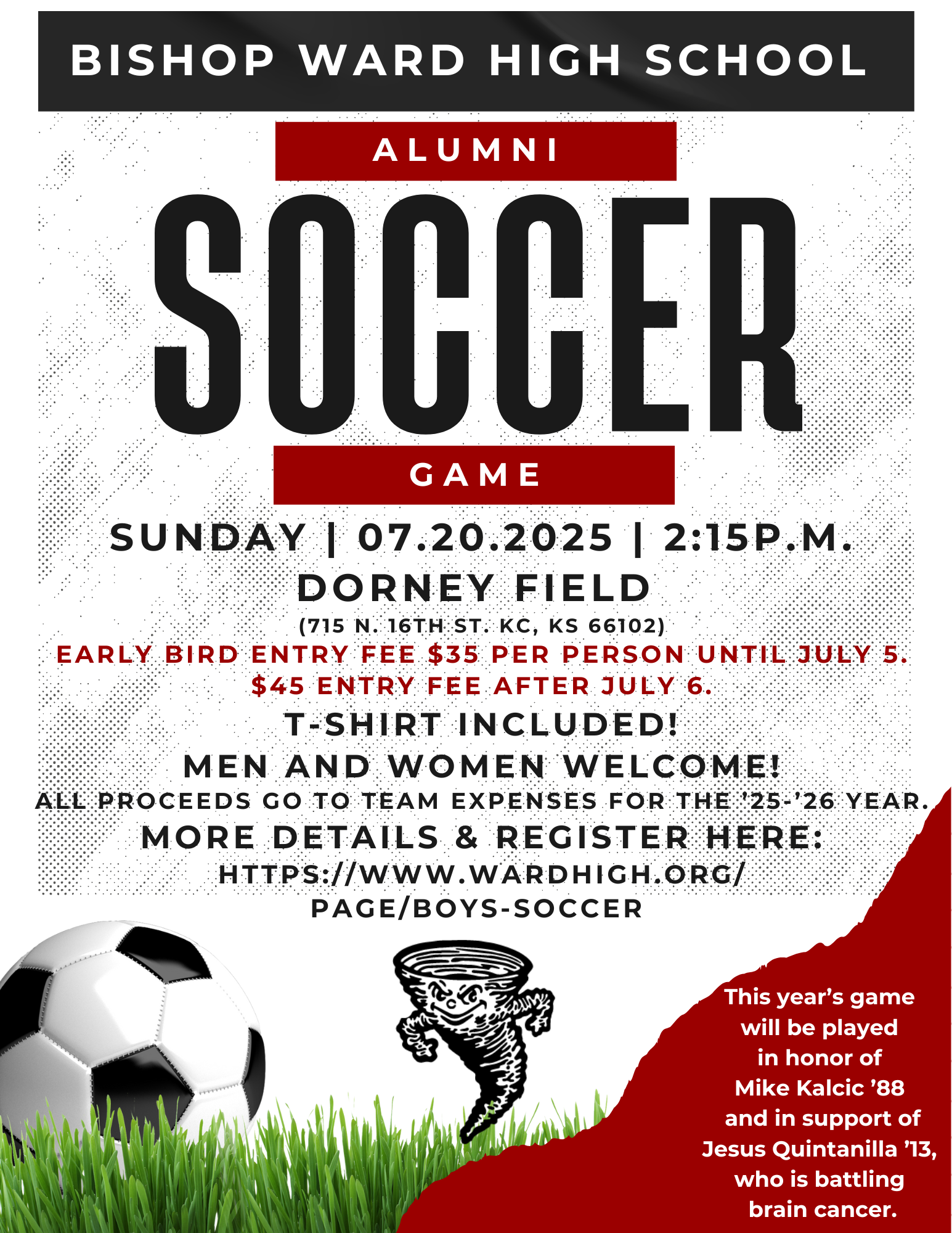 Alumni Soccer Game Information
