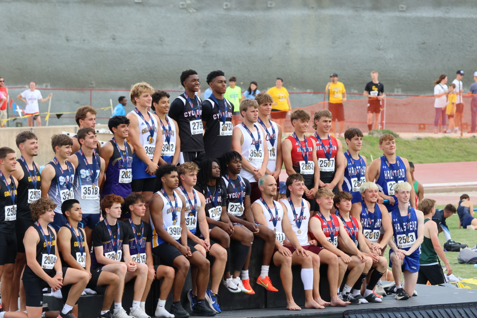 4x100 Relay on Podium