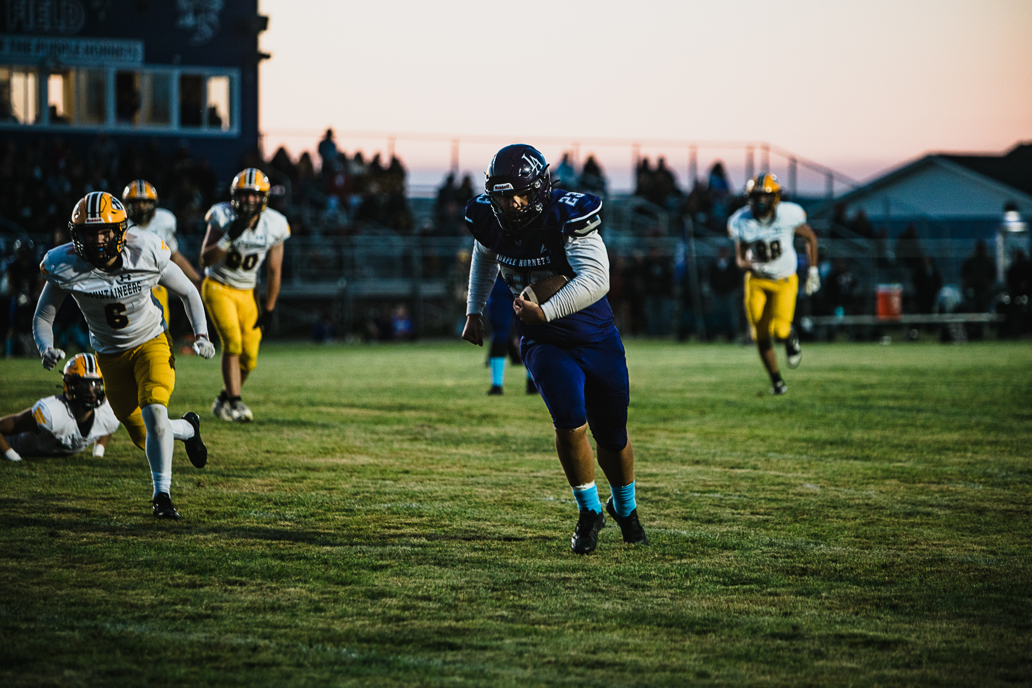Daniel Connor for the touchdown