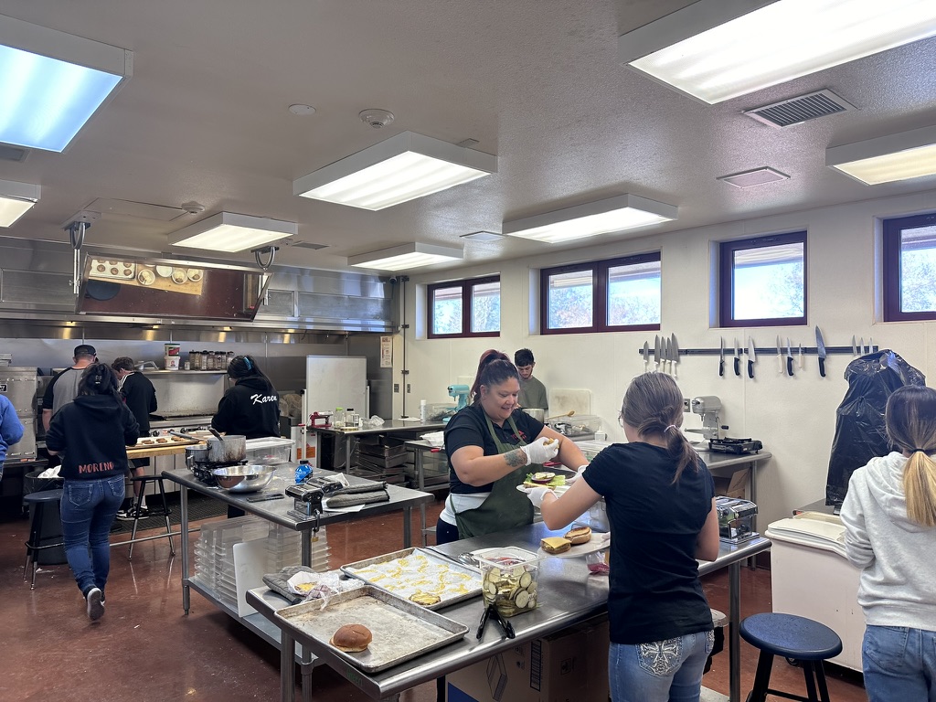 People working in a kitchen