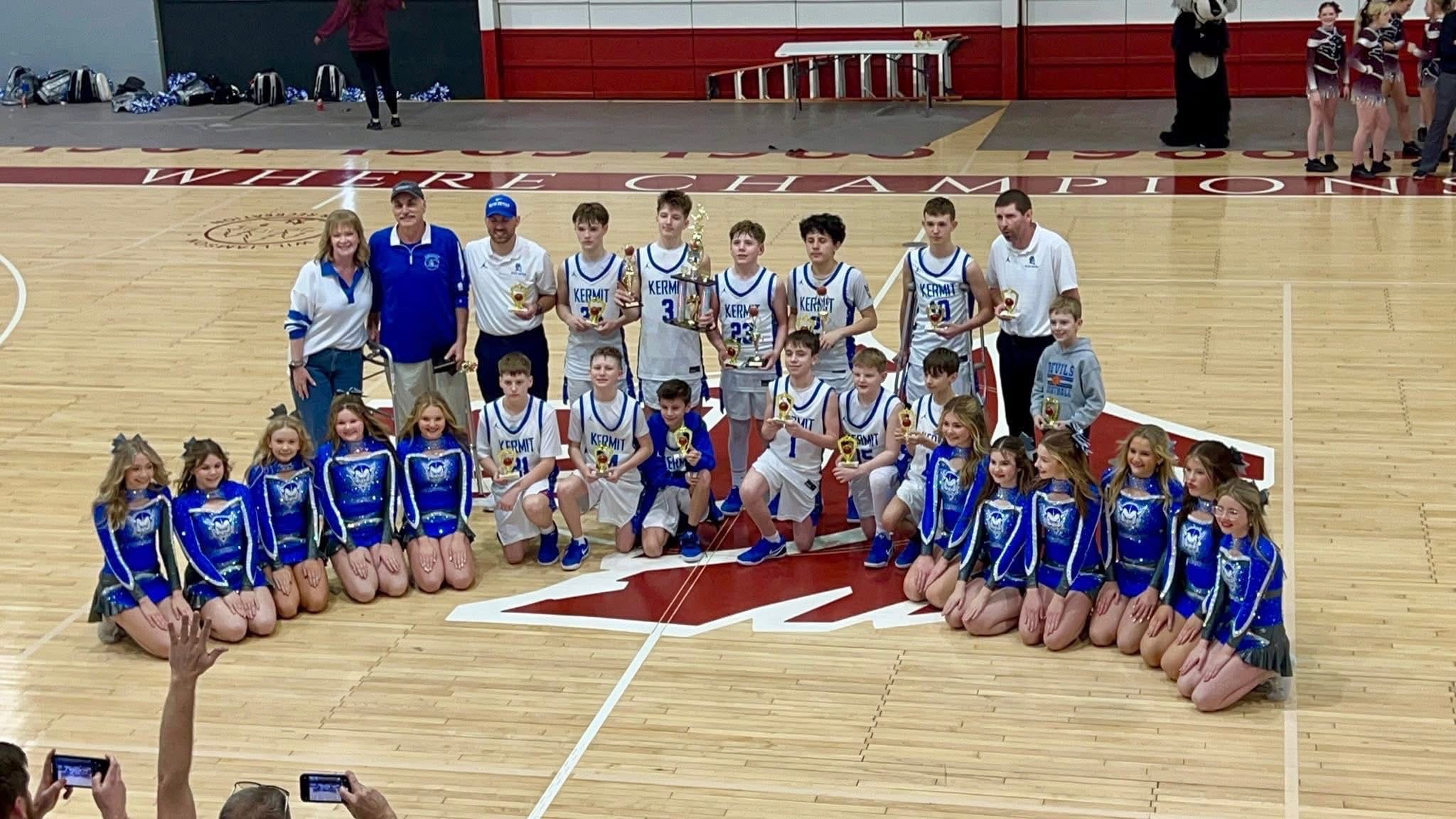 Students in a gym