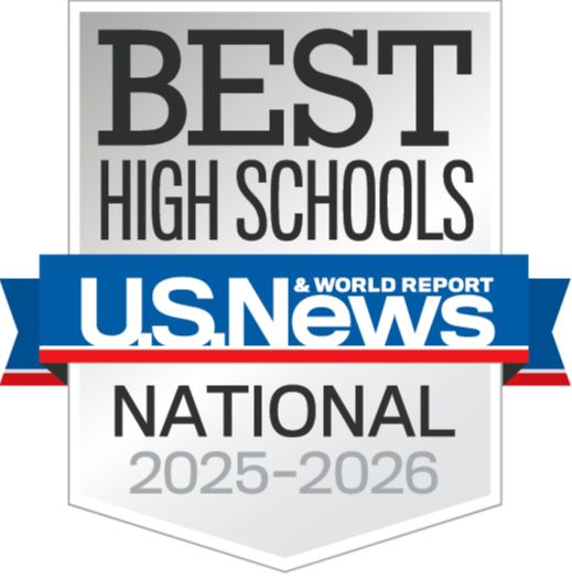 Best High Schools U.S. News & World Report - National 2025-26 badge.