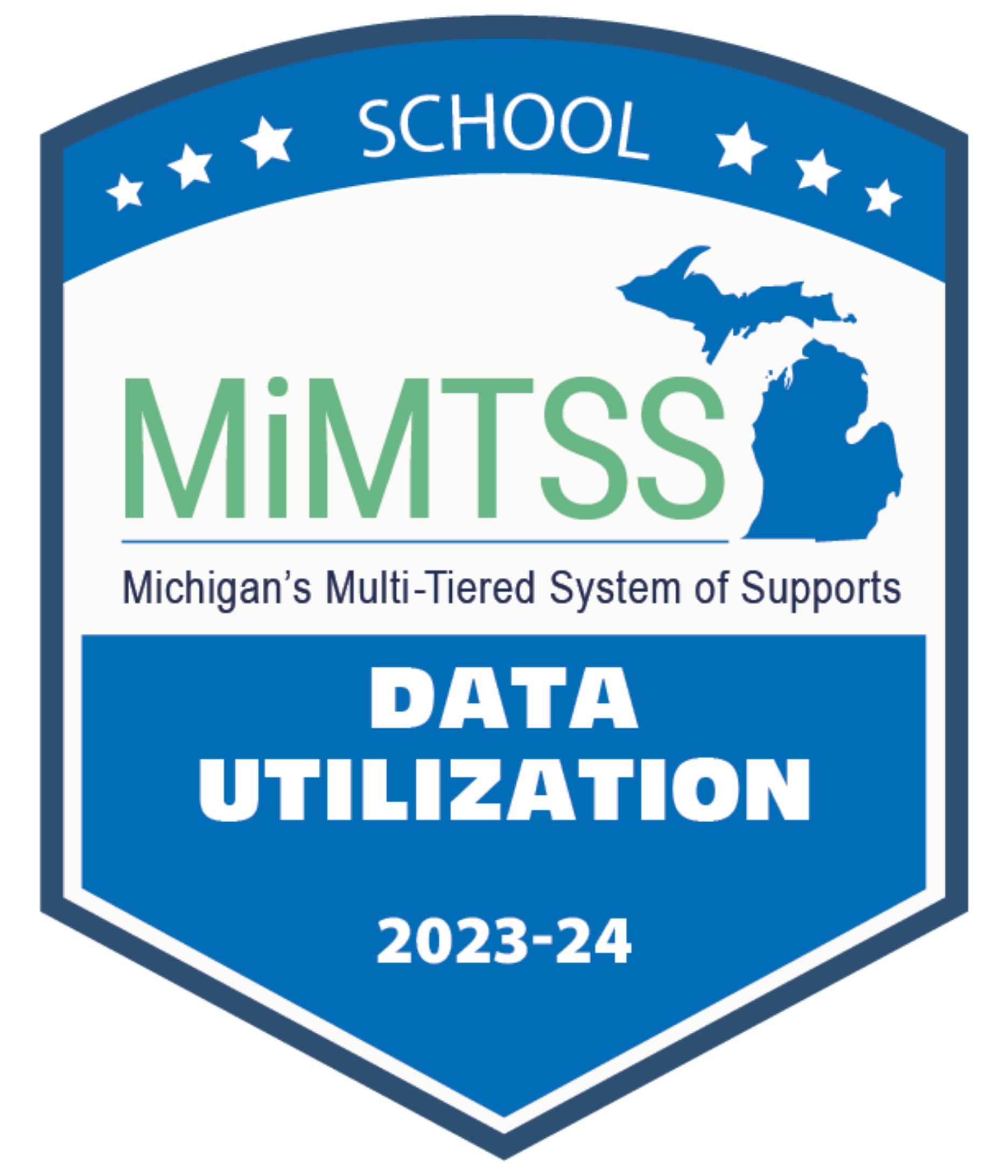 MiMTSS Data Utilization 2023-24 badge.