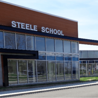 Exterior of Steele School Building