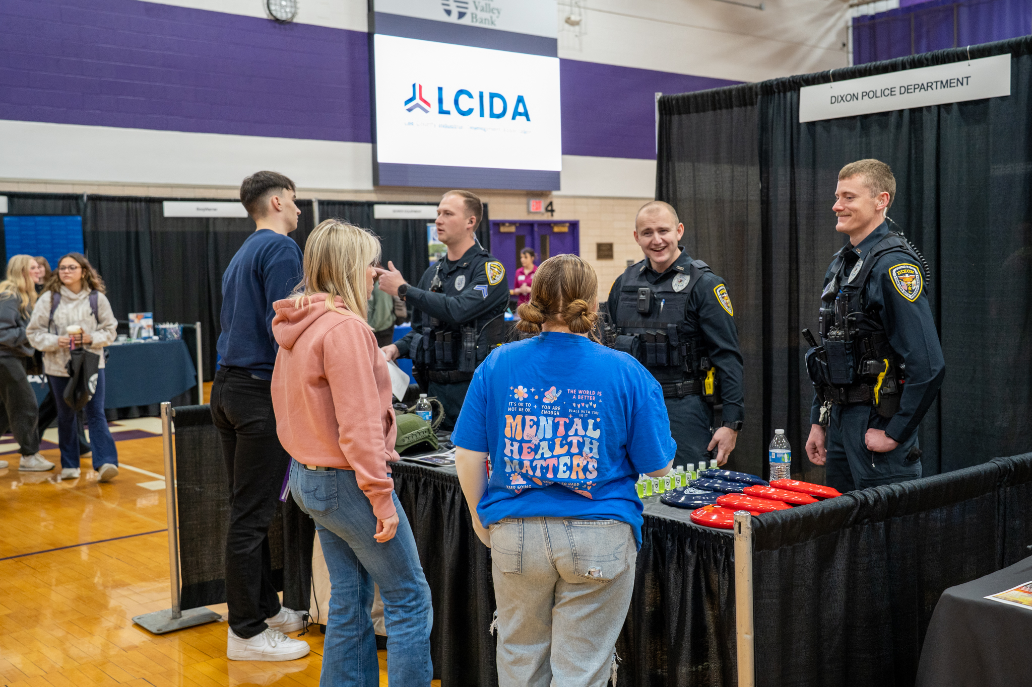 officer coffey with students