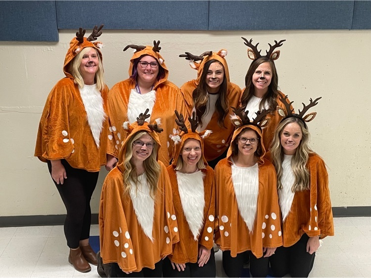 Photo of Washington staff in deer costumes