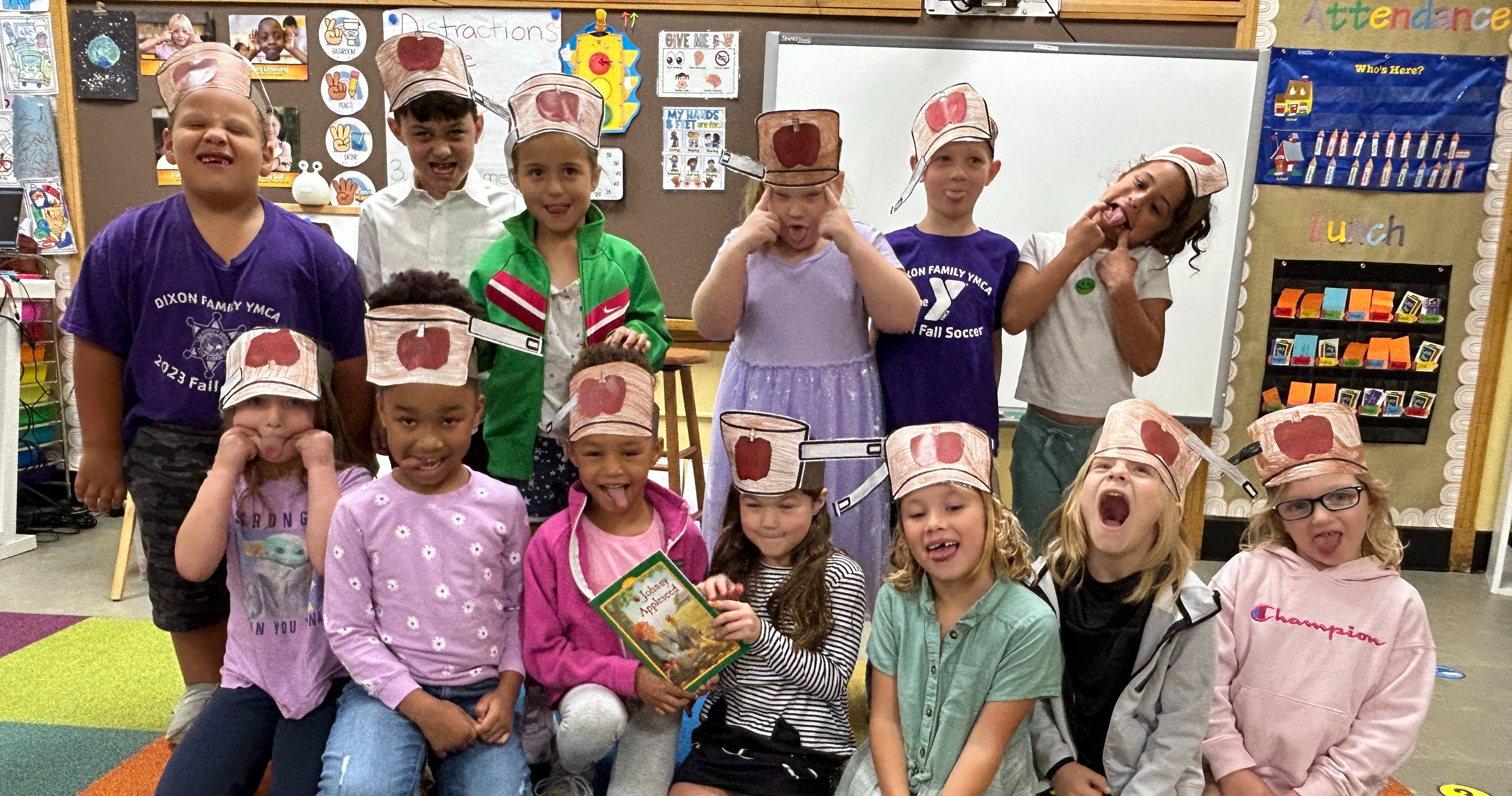 Washington students with funny faces