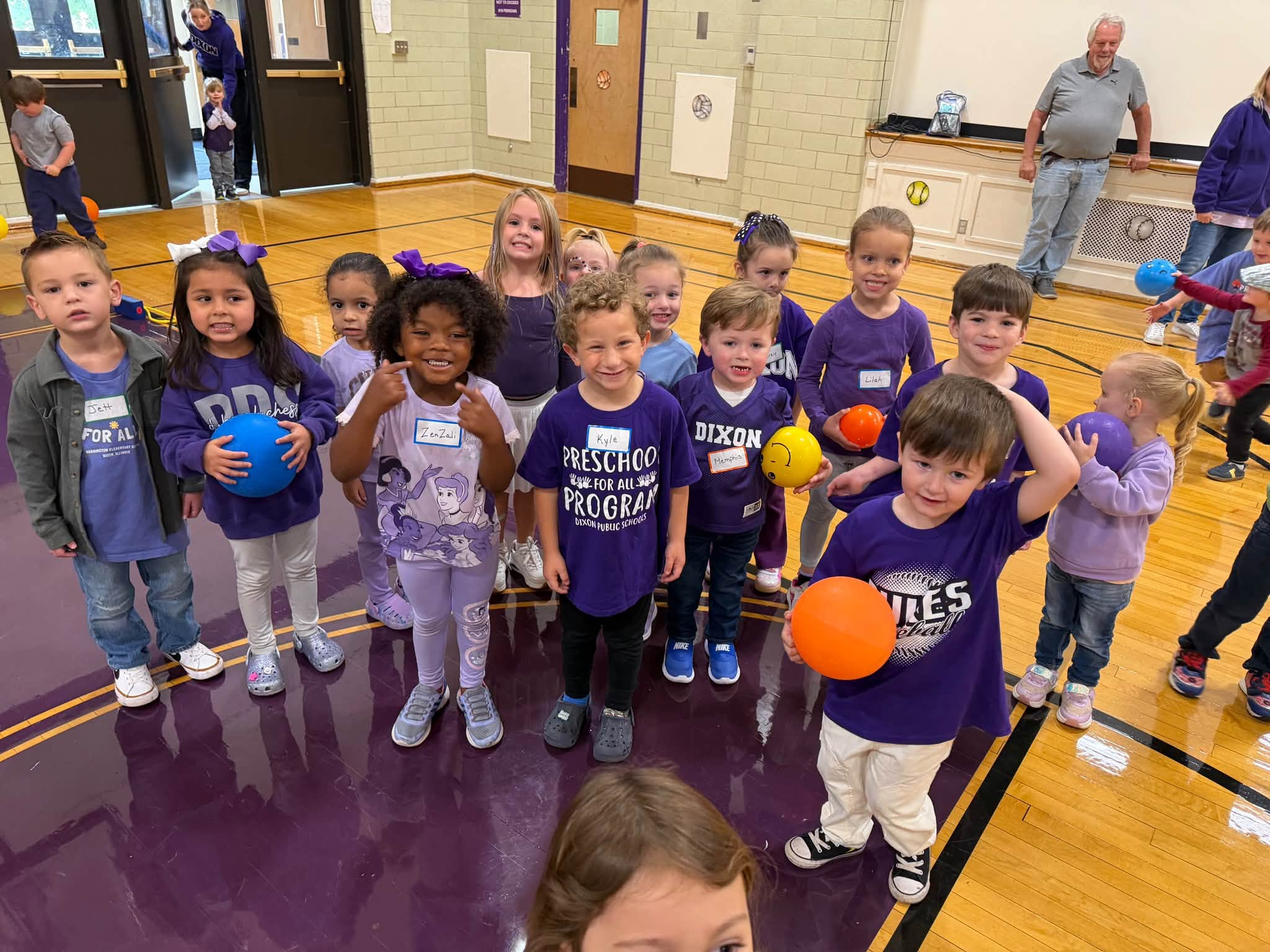 Washington students smiling