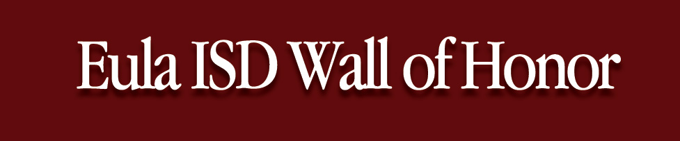 Eula ISD Wall of Fame