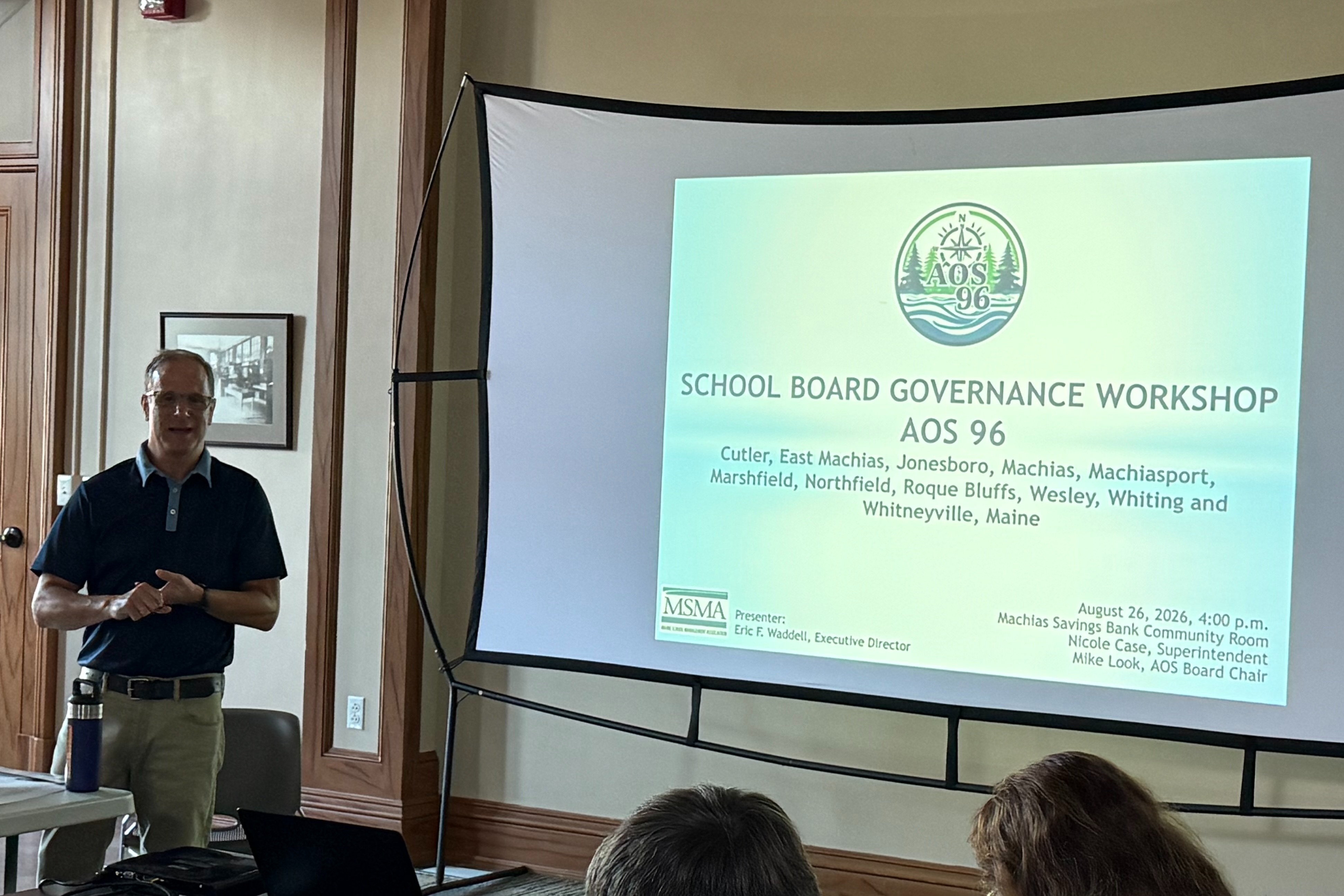 Eric at AOS 96 Governance Workshop