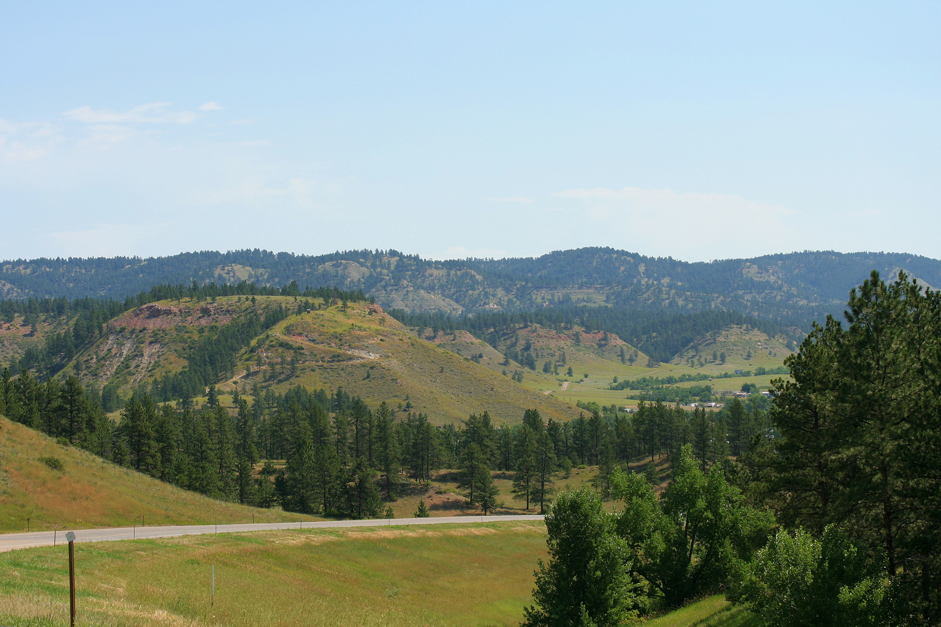 view of highway and mountains