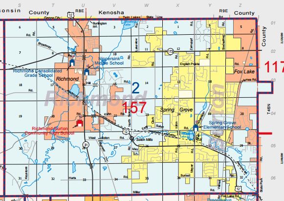 Boundary Map Nippersink School District 2