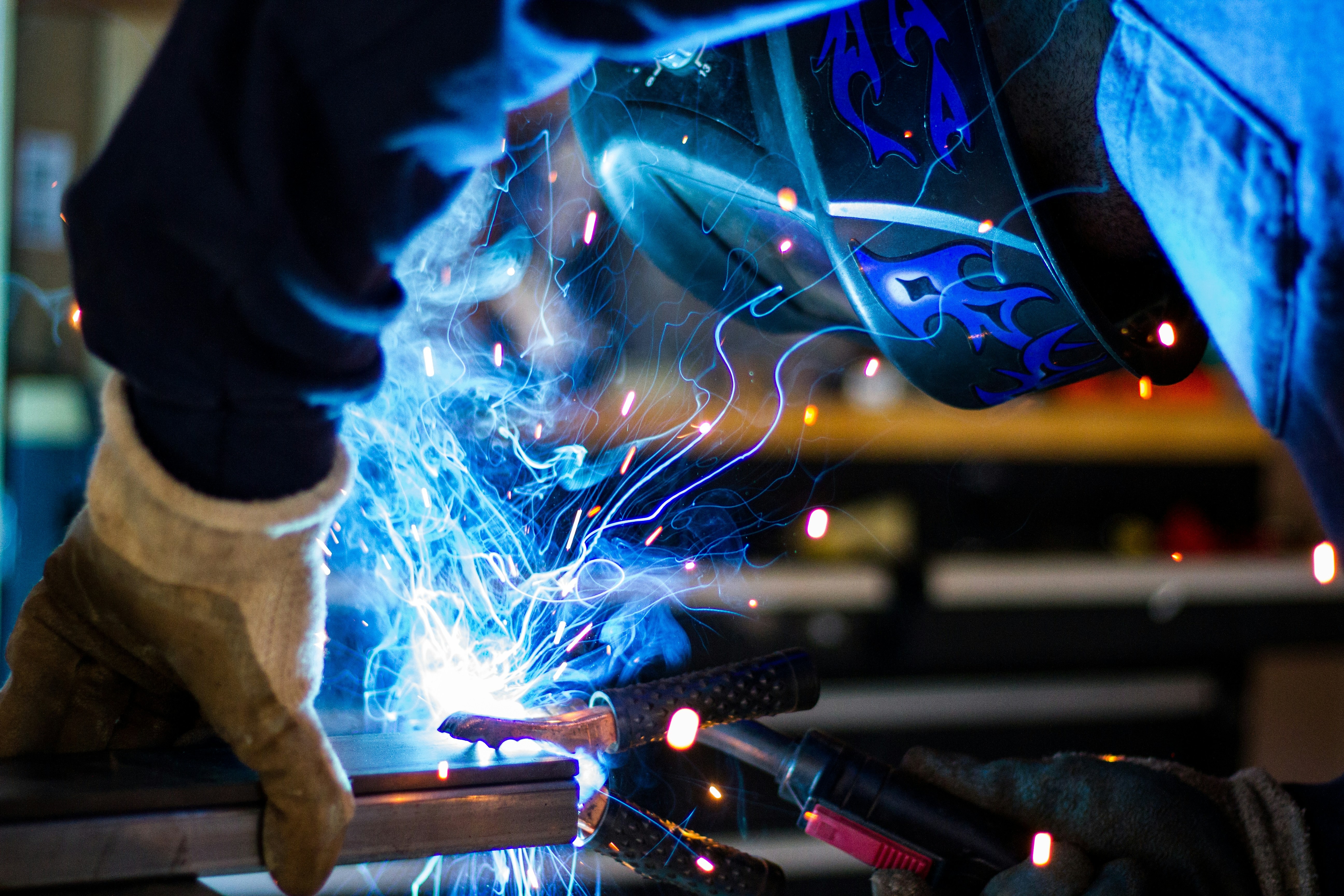 Image of person welding
