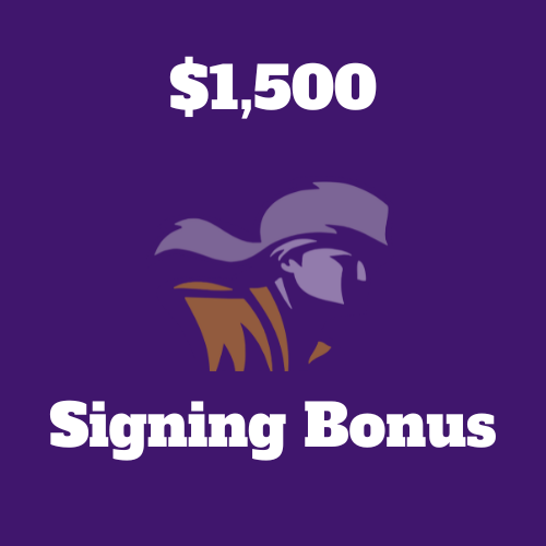 $1500 Signing Bonus