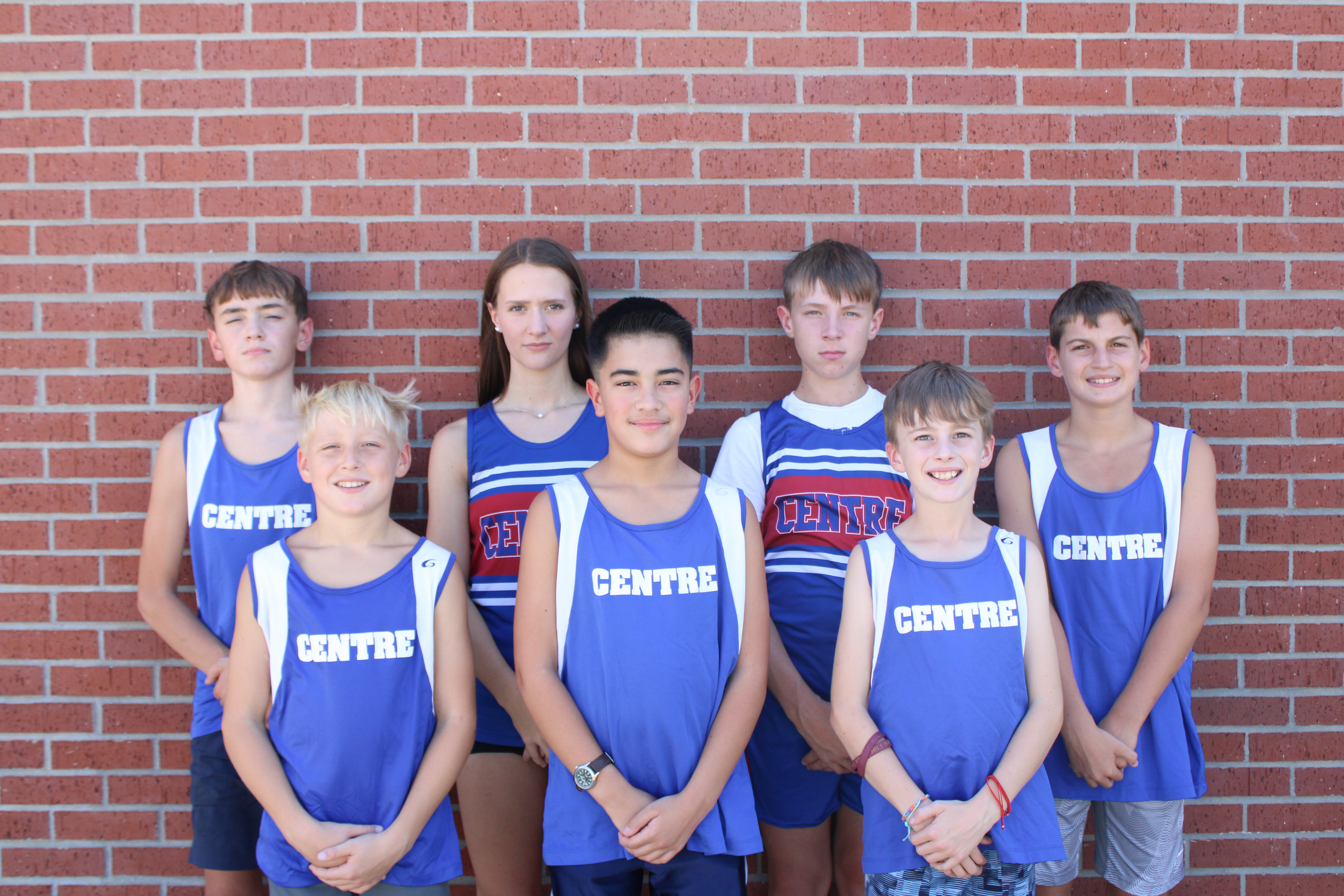 HS Cross Country Runners: Kaitlynn Bina, Kole Kroupa