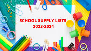 school supply list 2023-2024