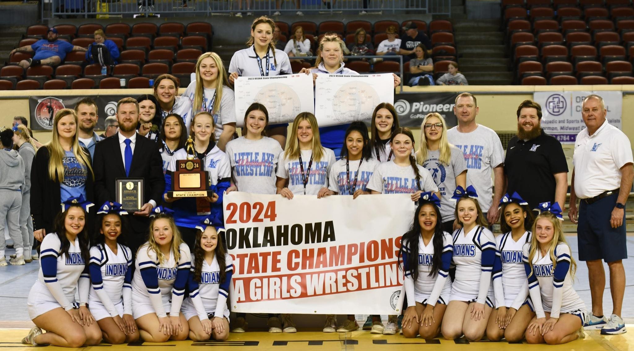 2024 Girls Wrestling 5A State Champions