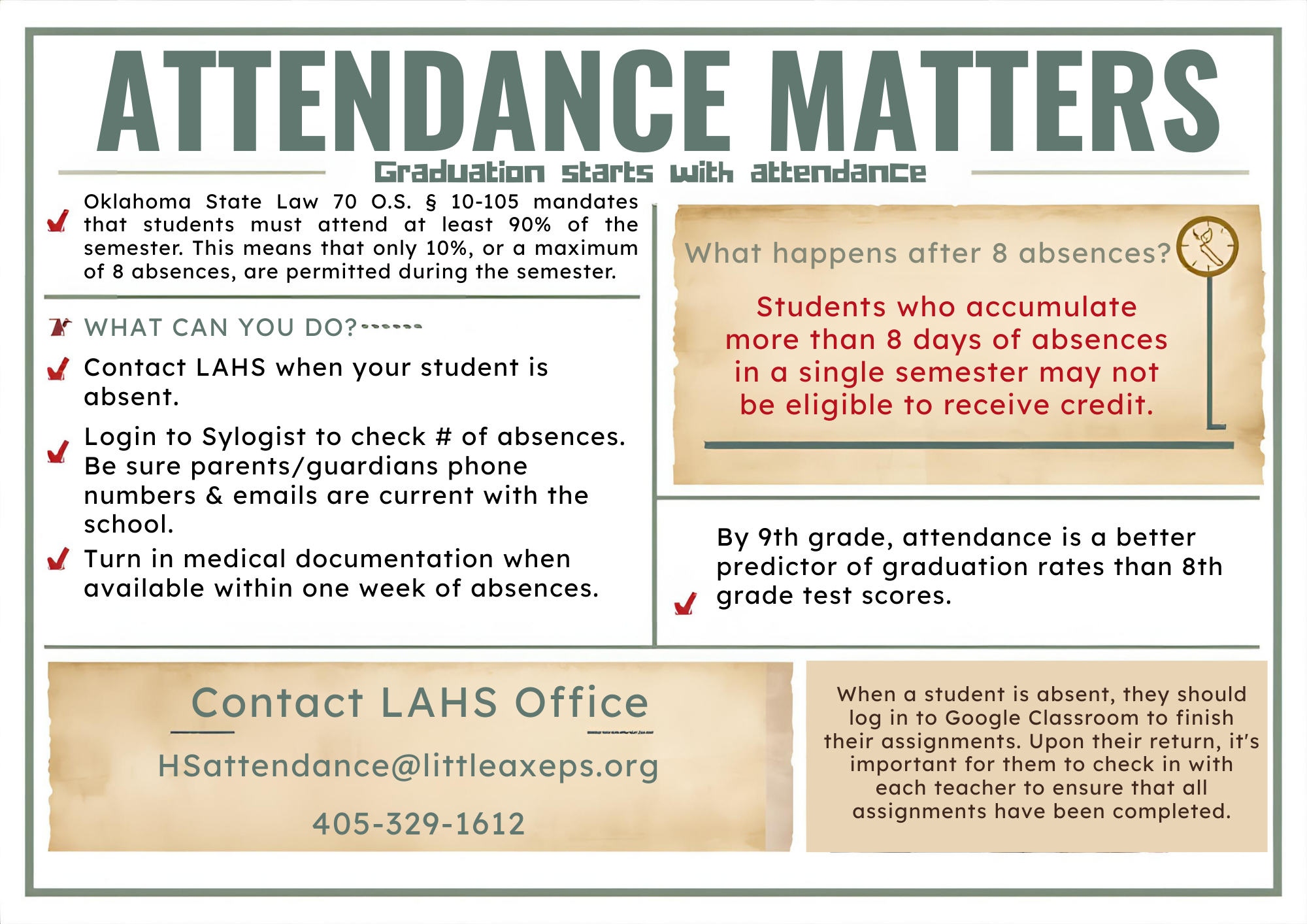 Attendance information