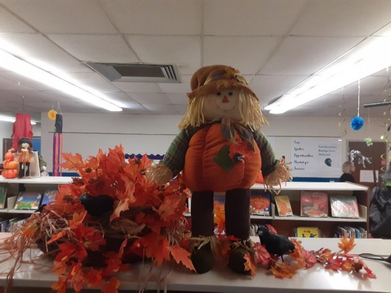 Scarecrow at Park 's Library
