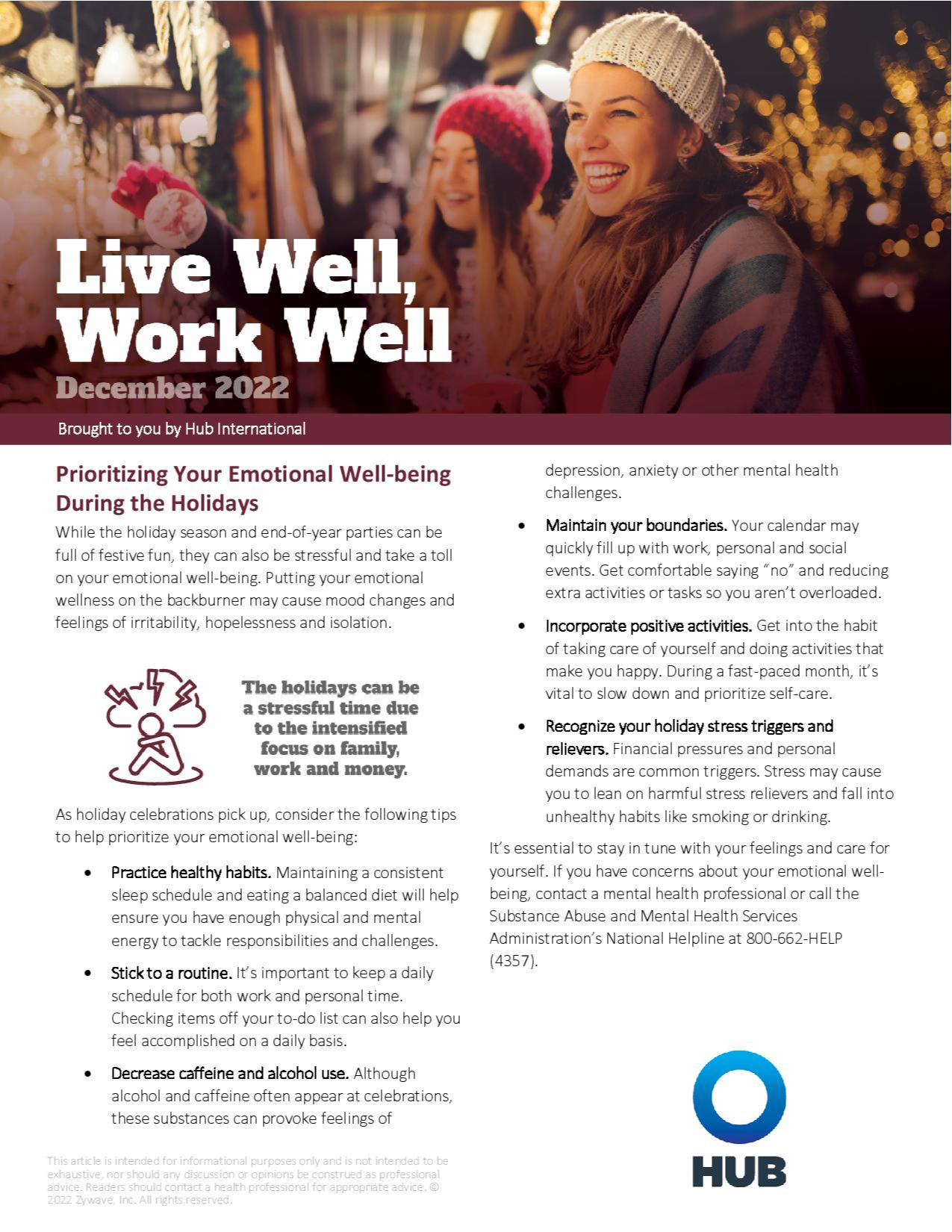 Live Well, Work Well  Readable PFG  link is to the right of this page