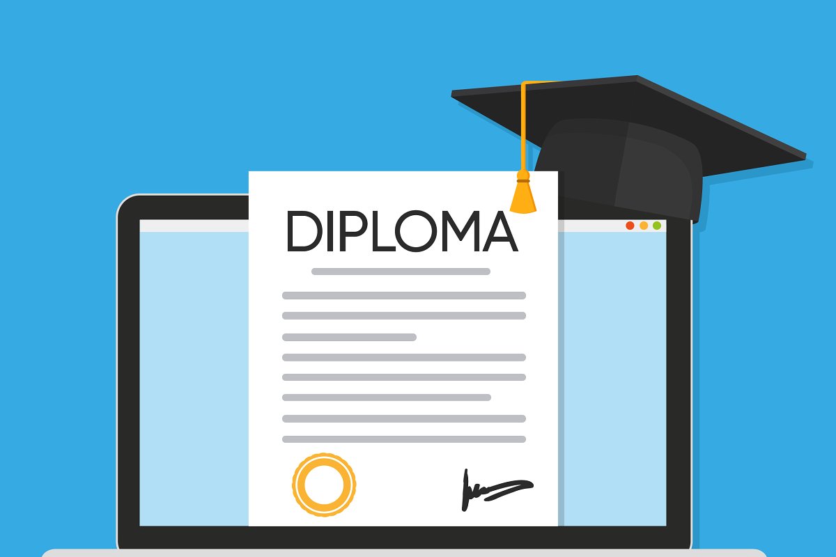 Diploma Graphic Vector