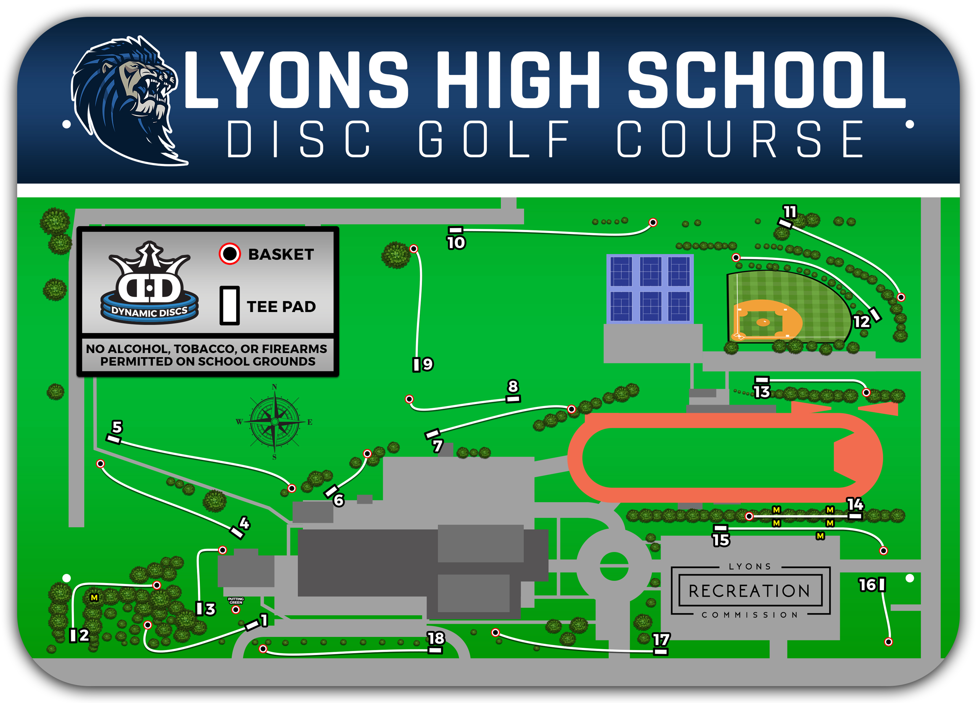 Lyons High School DISC Golf Course