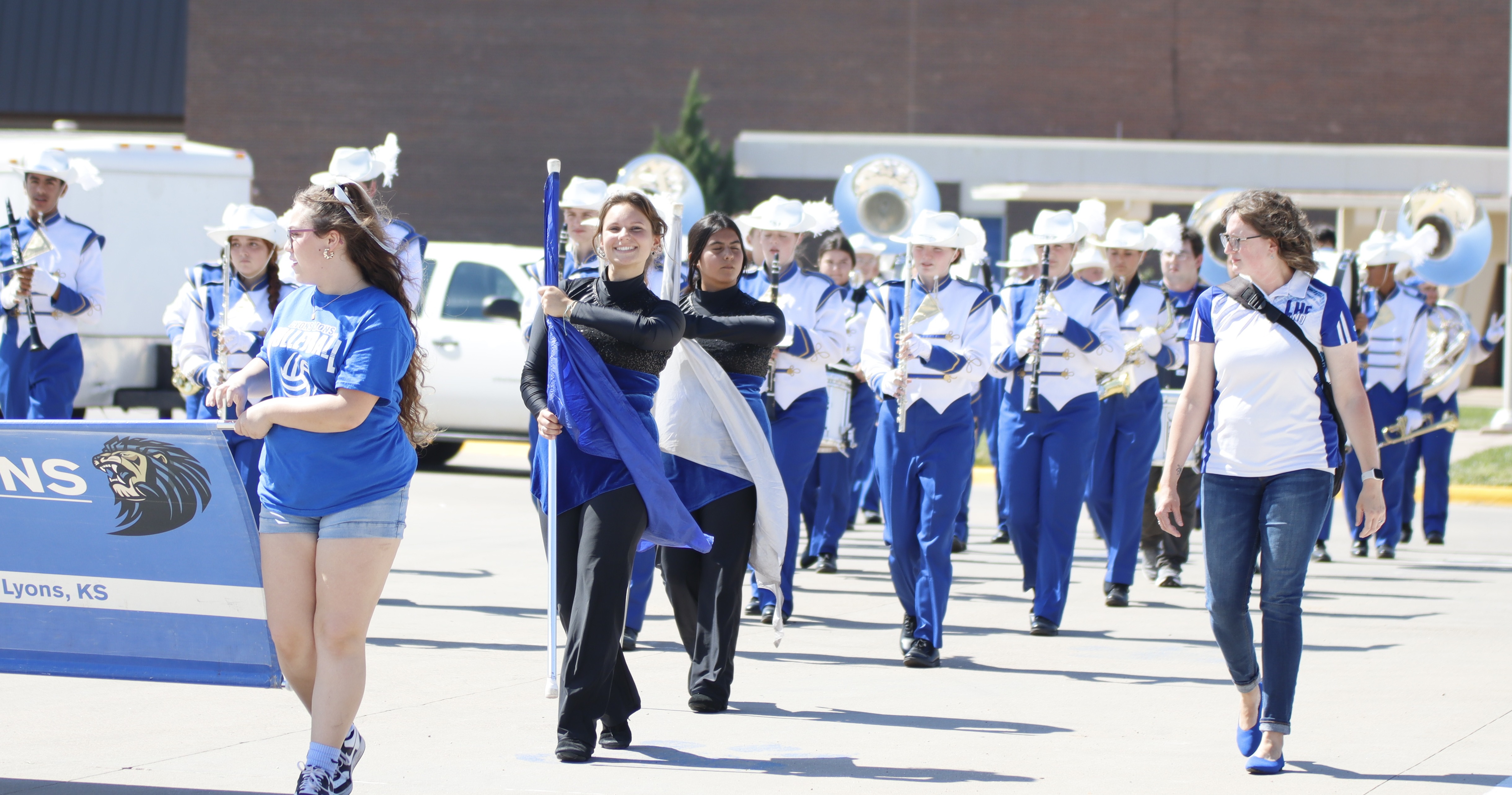 LHS Band Marching