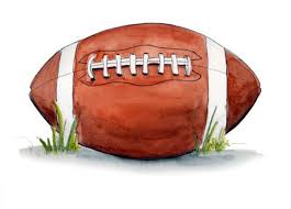 A drawing of an American Football ball