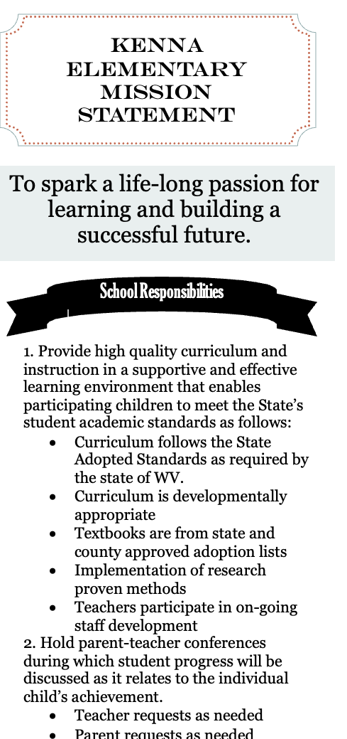 Mission Statement and School Responsibilities