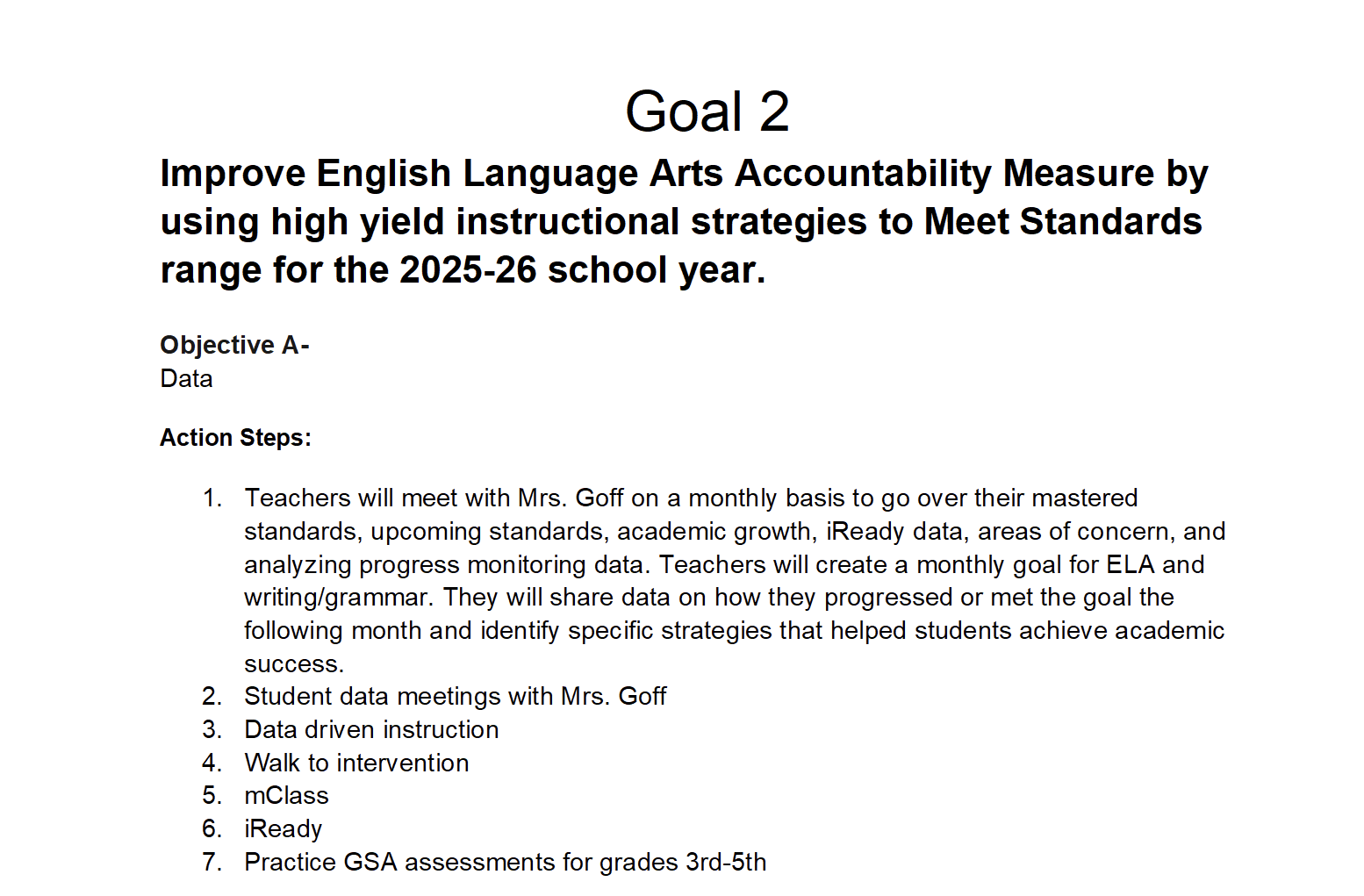 Objectives cont.