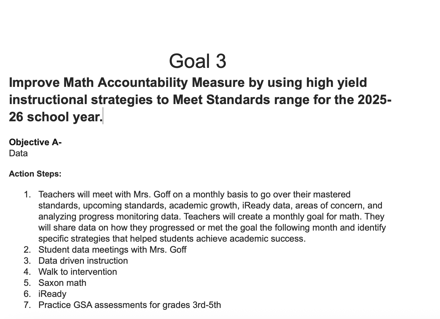 Objectives cont.