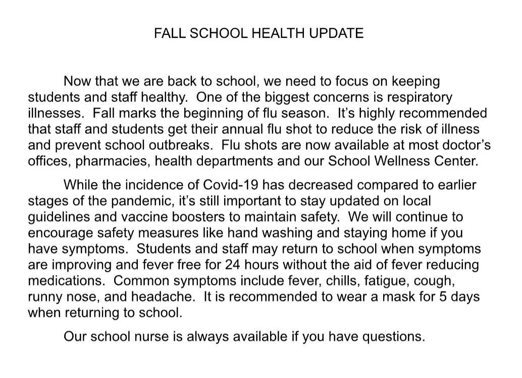 fall health