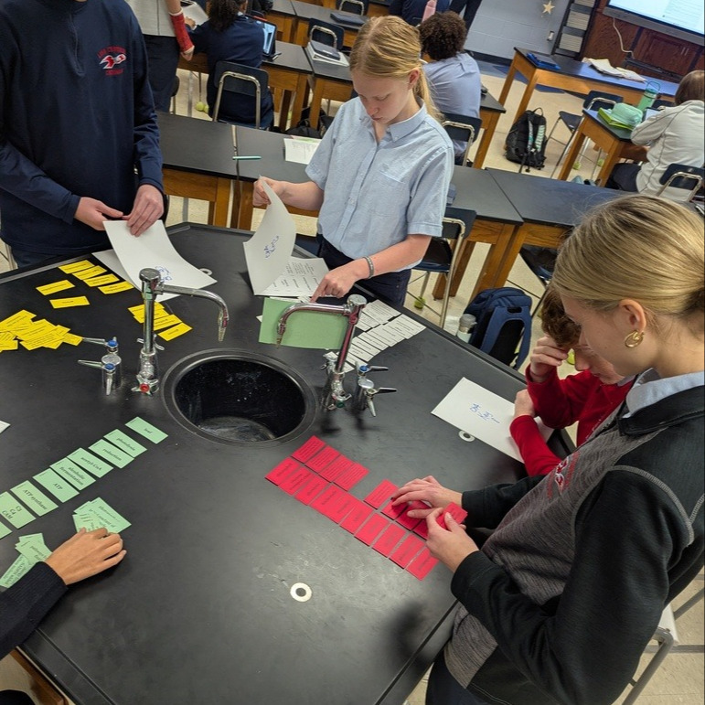 Students in science lab