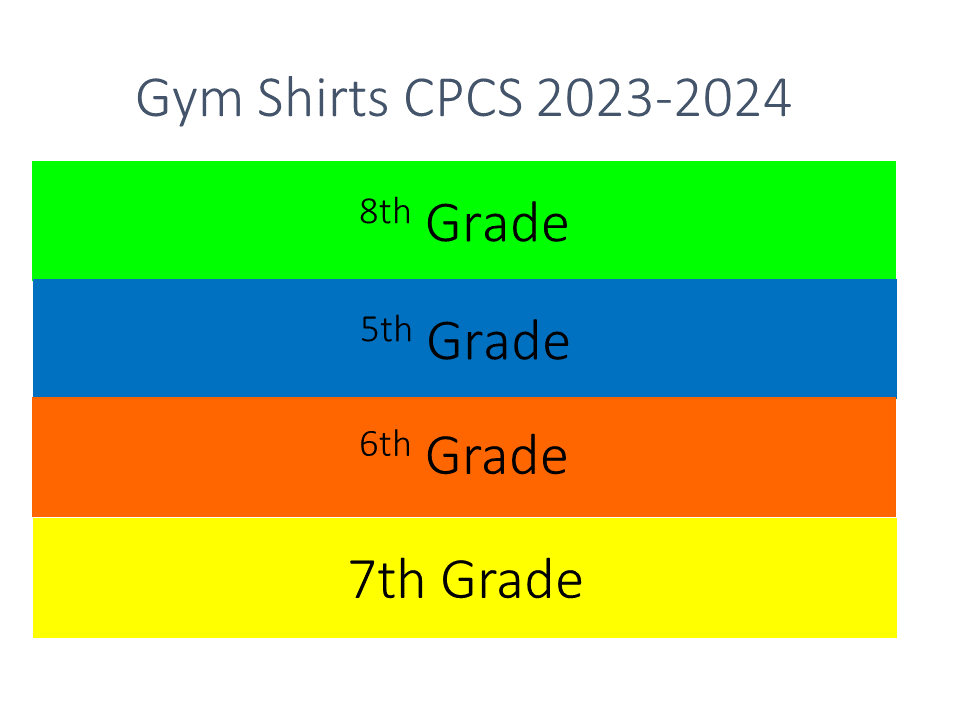 Gym Shirt Colors