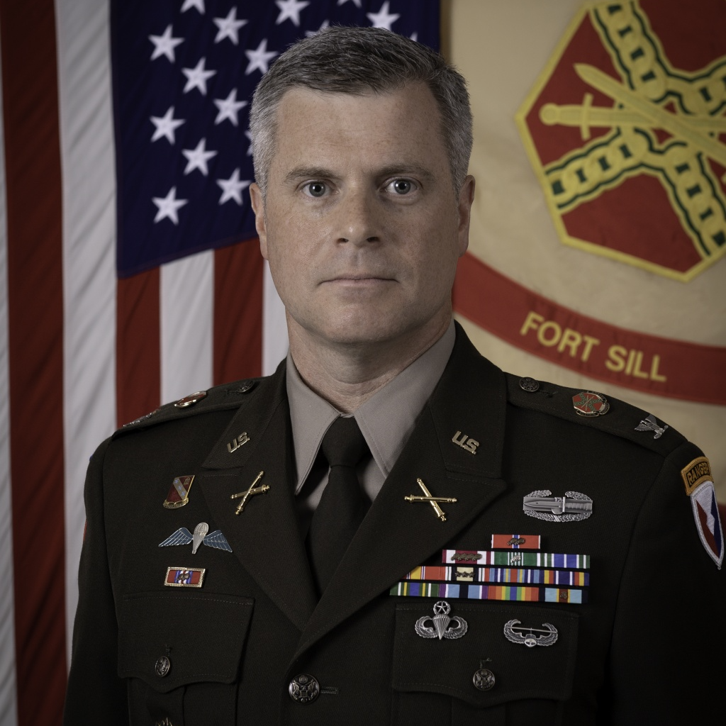 Col. Rhett Taylor, Military Rep., Fort Sill, OK
