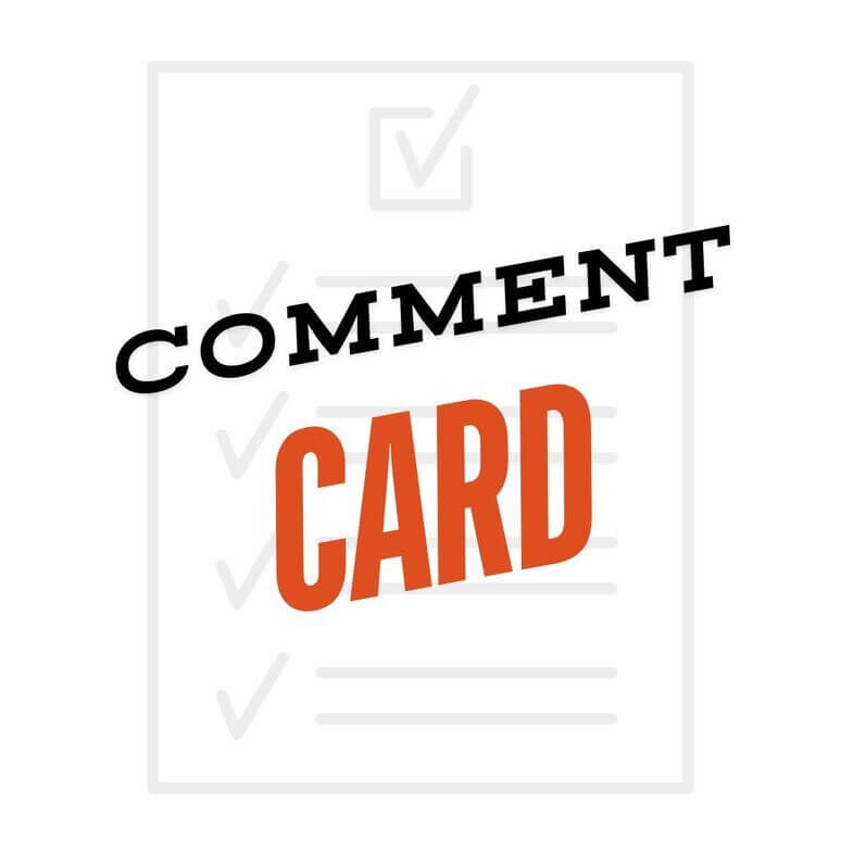 Comment Card