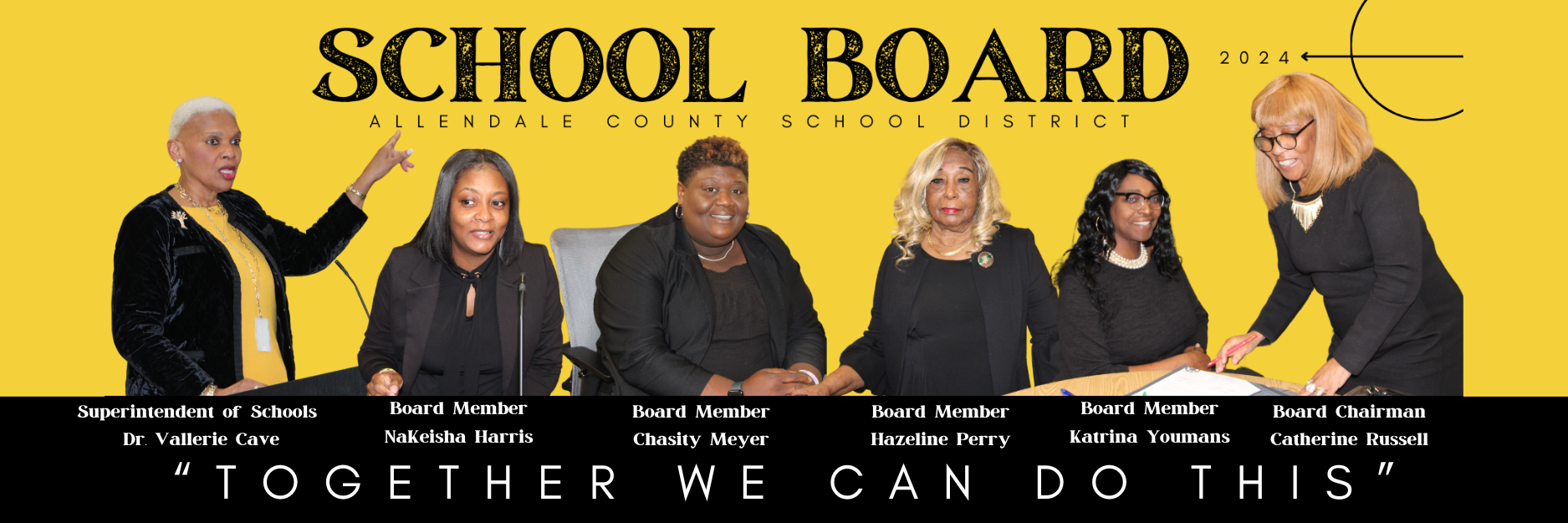 school board Allendale County School board Nakeisha Harris Chasity Meyers Valerie c cave Perry 