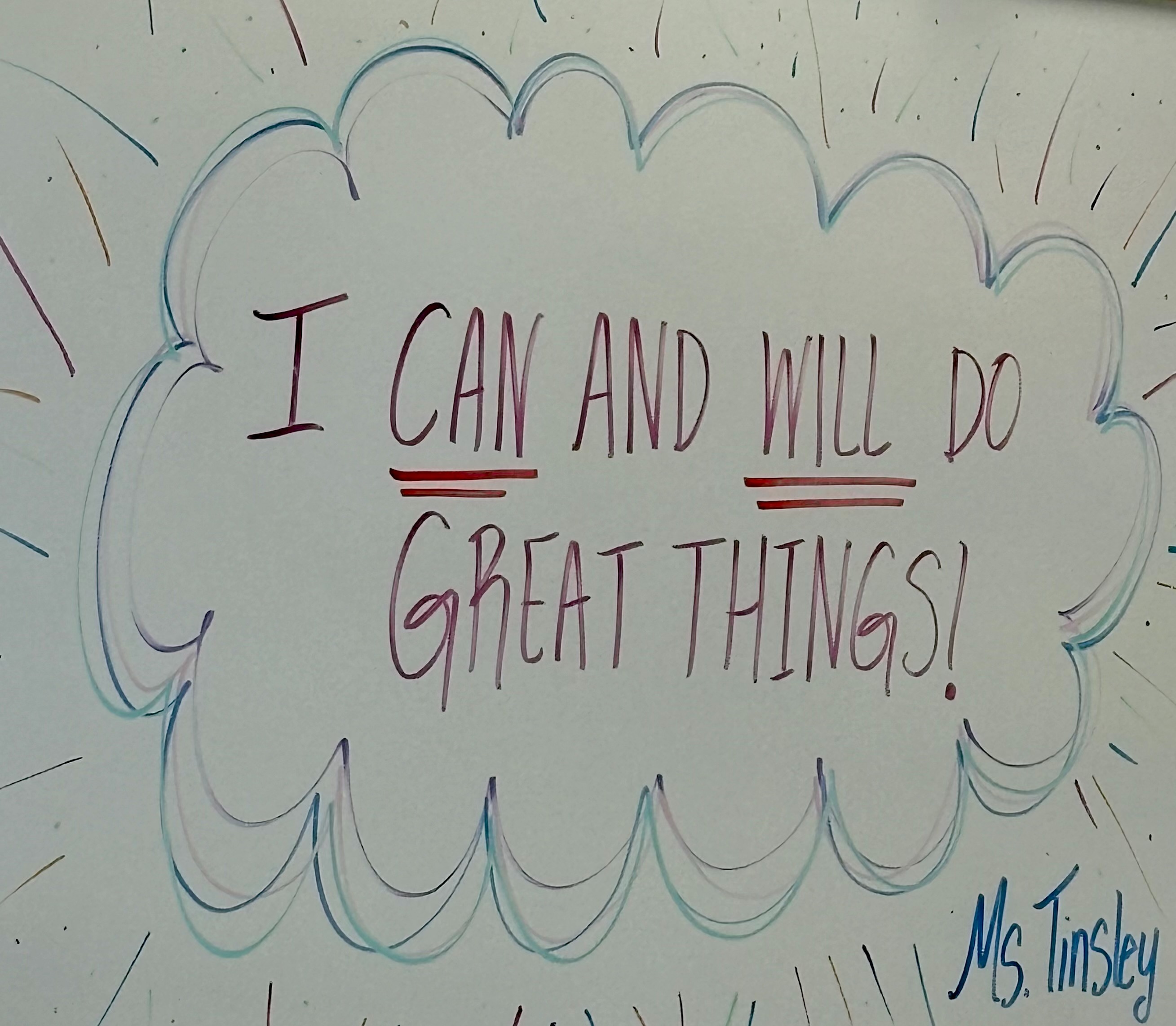 whiteboard i can do great things