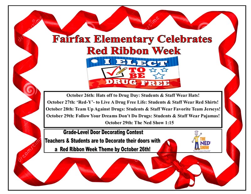 Fairfax Elementary Celebrates Red Ribbon Week