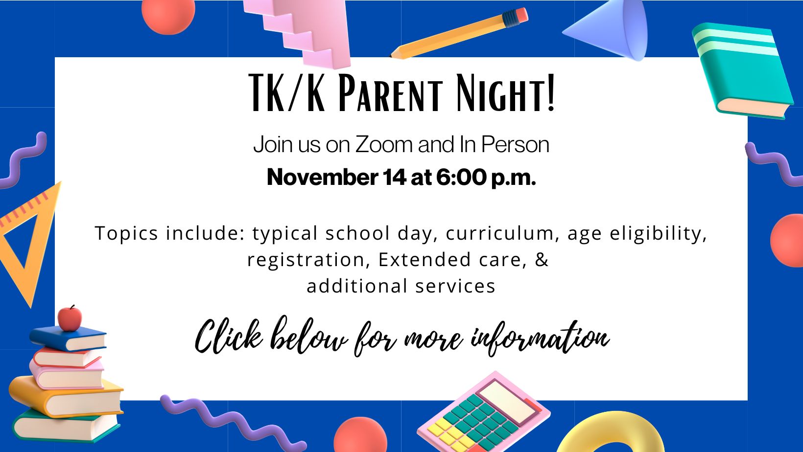 TK/K Parent Night